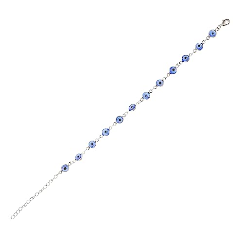 Homoyoyo Evil Eye Armband mit Verstellbarem Design Retro Schmuck für Damen Handgefertigtes Armband mit Blauen Augen Perfektes Accessoire Homoyoyo Evil Eye Armband mit Verstellbarem Design Retro Schmuck für Damen Handgefertigtes Armband mit Blauen Augen Perfektes Accessoire von Homoyoyo