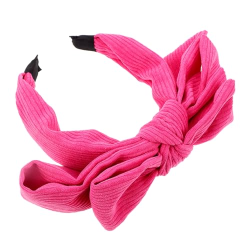 Homoyoyo Extra Großes Haarschmuck Stirnband mit Weichem Plüschstoff und Chic Oversized Schleife Komfortables Haarband für Damen und Mädchen für Partys Feiertage und Verschiedene Frisuren von Homoyoyo