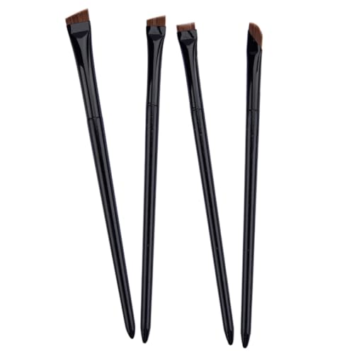 Homoyoyo Eyeliner Pinsel Teilig Flacher Schräger Augenbrauen und Eyeliner Pinsel Vielseitig Langlebig für Präzises Augen Make Up Geeignet für Profi und Anfänger von Homoyoyo