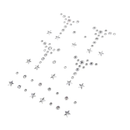 Homoyoyo Face Gems Sticker Selbstklebend Glitter Strasssteine für Gesicht Augen Körper Schmuck Makeup Dekoration Festival Geeignet Vielseitig und Einfach Anzubringen von Homoyoyo