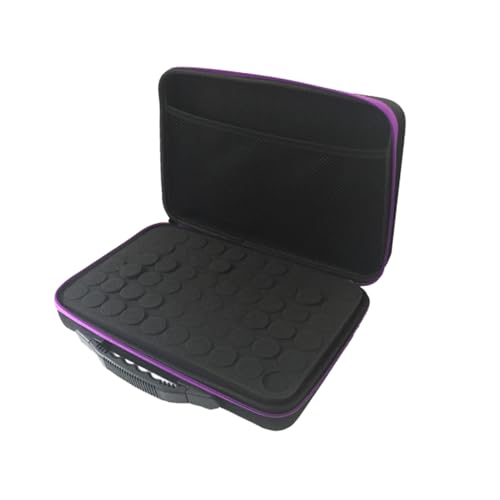 Homoyoyo Fächer Ätherische Öle Aufbewahrungstasche Stoßfester Organizer mit Reißverschluss Großer Kapazität Tragbar für Reisen Praktische Flaschen Tragetasche Farbe Zufällige Farbe von Homoyoyo