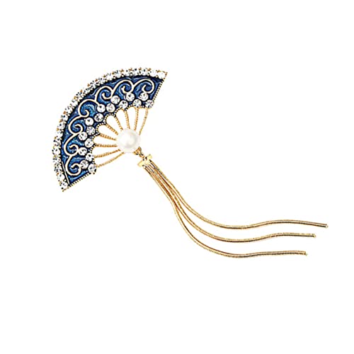 Homoyoyo Fächer Brosche mit Emaille für Damen Eleganter Anstecker für Kleidung Taschen Hüte Festtagsdeko von Homoyoyo