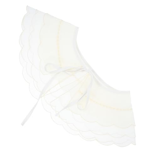 Homoyoyo Removable Blouse Dickey Collar Mit Eleganter Spitze Abnehmbarer Kragen Für Frauen Und Mädchen Für Blusen Und Pullover Einfache Anwendung Softer Sitz von Homoyoyo