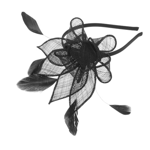 Homoyoyo Teeparty Stirnband Damen Fascinator Kopfbedeckung Für Hochzeit Abendparty Bankett Halloween Weihnachten Haaraccessoire Vintage Stil Modernes Outfit von Homoyoyo