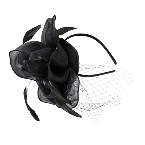 Homoyoyo Faszinator Hut Für Frauen Mit Federn Multifunktionales Kopfstück Für Teepartys Hochzeiten Eleganter Kopfschmuck von Homoyoyo