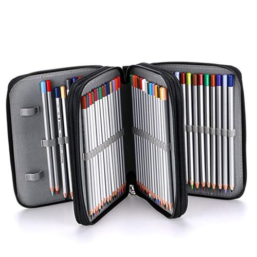 Homoyoyo Federmäppchen aus Strapazierfähigem Oxford Wasserabweisend mit Reißverschluss für Stifte und Pinsel als Schüleretui Praktisches Organizer Mäppchen für Schule und Künstler von Homoyoyo