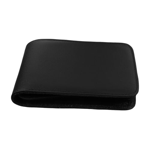 Homoyoyo Federmäppchen und Federmäppchen Stifthalter für Männer Stift -Anzeigekoffer zartes Federmäppchen Stiftetui gravieren Stifttransportfall Brunnenpenstfall Stifteetui PU-Leder Schwarz von Homoyoyo