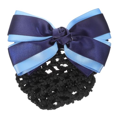 Homoyoyo Feines Haarnetz mit Schleifen Design Atmungsaktives Mesh Langlebiges Material Modisches Haarschmuck Accessoire für Damen für Tanzfrisuren und Professionelles Styling von Homoyoyo