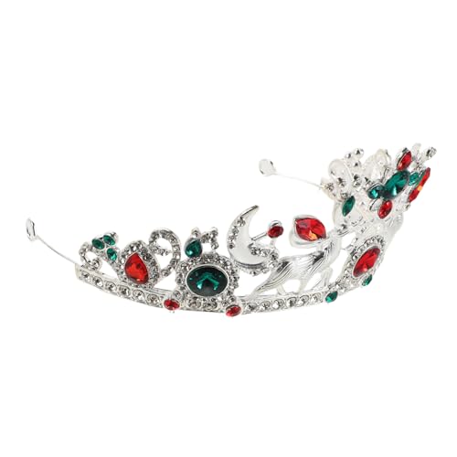 Homoyoyo Festlicher Weihnachts-haarreif mit Rentier Schneeflocken-design Robuster Legierung und Funkelnden Strasssteinen Geeignet für Braut Geburtstag und Party Silbernes Tiara-accessoire von Homoyoyo
