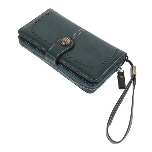 Homoyoyo Schlanke Damen-geldbörse Aus Pu Mit Reißverschluss Münzgeldbörse Kartenhalter Clutch Mit Handgelenksverschluss Tasche Für Bargeld Und Münzen von Homoyoyo