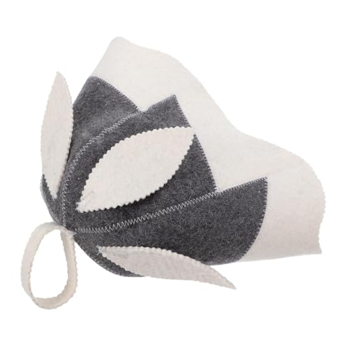 Homoyoyo Filz Saunahut Blattform Leichter Faltbarer Sauna Hut aus Weichem Filz für Damen und Herren Schützt vor Überhitzung und Haarschäden Reisetaugliche Bademütze für Sauna und Bad von Homoyoyo