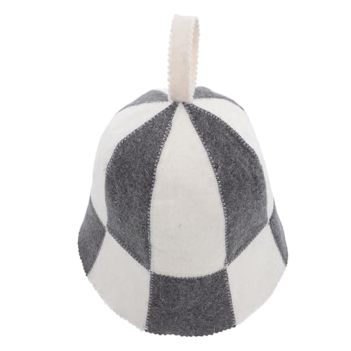 Homoyoyo Filz Saunahut für Damen und Herren Atmungsaktive Badekappe mit Kreativen Farbblock Design für Dampfbad Sauna und Banya Langlebig und Wasserabsorbierend von Homoyoyo