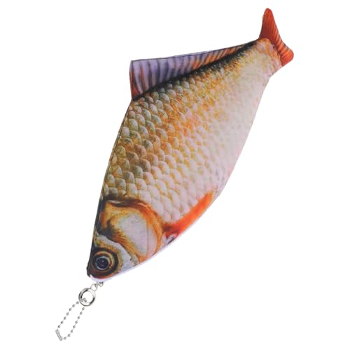 Homoyoyo Fischförmiger Stiftbeutel Tasche Für Federmäppchen Geformt Federmäppchen Machen Geldbeutel Teenager Fisch Geldbörse Nettes Bleistiftkoffer Fall Aqua Schreibwaren Polyester von Homoyoyo