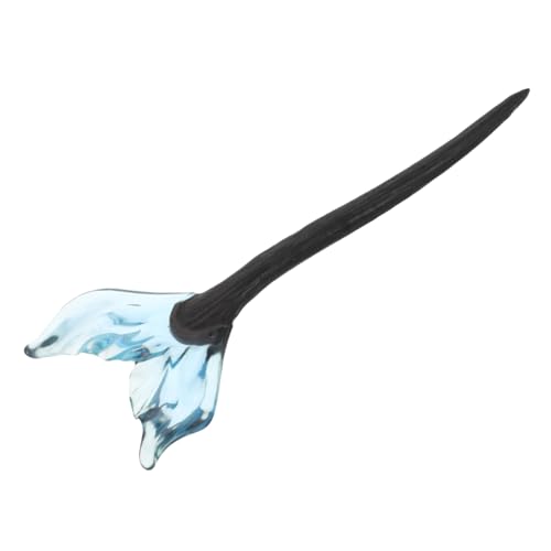 Homoyoyo Fischschwanz Haarnadel aus Schwarzem Ebenholz Handgefertigter Chinesischer Haarstab für Damen Vielseitiger Haarschmuck für Hochsteckfrisuren und Hanfu Stil Eleganter Holz Haarstab von Homoyoyo