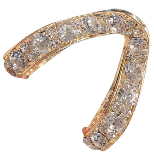 Homoyoyo Förmiger Strass Krallenclip für Hohen Pferdeschwanz Damen Sicherer Langlebiger Legierungs Haarschmuck Eleganter Ponytail Halter für Alltag und Besondere Anlässe von Homoyoyo