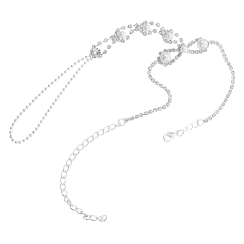 Homoyoyo Fußkettchen Für Damen Mit Strasssteinen Fußarmband Für Barfußsandalen Strand Und Party-Sommer-schuhschmuck Zehenring-Design Für Komfort von Homoyoyo