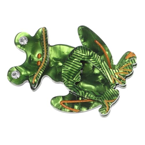 Tierbrosche Froschbrosche Cartoon Anstecknadel für Damen Dekorative Brosche für Schal Kleidung und Hüte von Homoyoyo