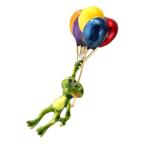 Homoyoyo Frosch Brosche Anstecknadel Cartoon Tierbrosche Langlebiger Legierung für Kleidung Hut und Rucksack für Damen und Mädchen von Homoyoyo