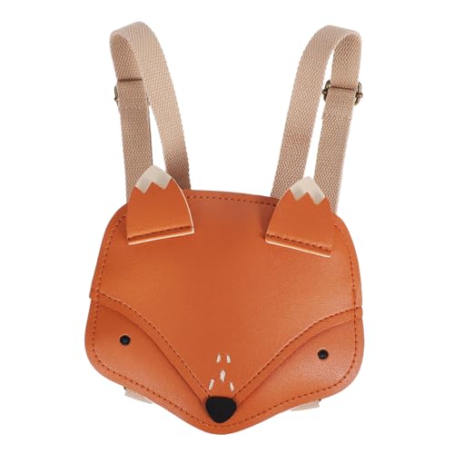 Homoyoyo Fuchs Rucksack Mini Für Freizeitkleidung Aus Pu Mit Reißverschluss Für Kleine Mädchen Frauen Kindergarten Festival Ausflug Schule Teenager Erwachsene Lässig von Homoyoyo