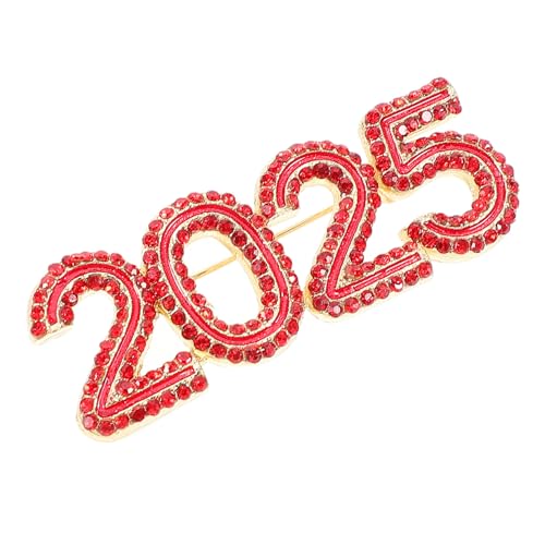 Homoyoyo Full Drill Brosche Neujahrsbrosche Kleid Dekorativ Dame Mode Strass- Broschennadel in Zahlenform Hut Broschen Zahlenstift Zahlenbrosche Legierung Rot Homoyoyo Full Drill Brosche Neujahrsbrosche Kleid Dekorativ Dame Mode Strass- Broschennadel in Zahlenform Hut Broschen Zahlenstift Zahlenbrosche Legierung Rot von Homoyoyo