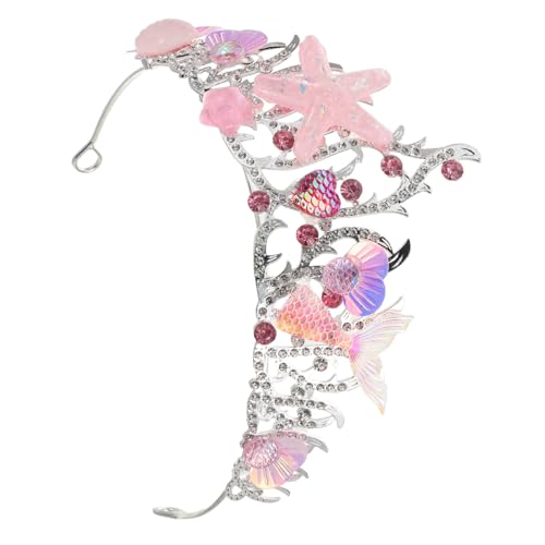 Homoyoyo Funkelndes Stirnband mit Muschel für Mädchen und Haaraccessoire für Geburtstagsfeiern und Themenveranstaltungen Haarschmuckstück mit Komfortablem Sitz und Bezaubernden von Homoyoyo