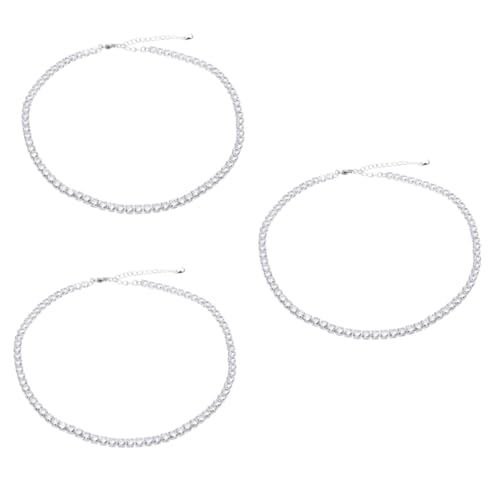 Homoyoyo Funkelndes Strass- Zirkonia - Glitzer Choker in Silber Schlüsselbeinkette Für Und Mädchen Ideal Für Besondere Anlässe Und Alltagslooks von Homoyoyo