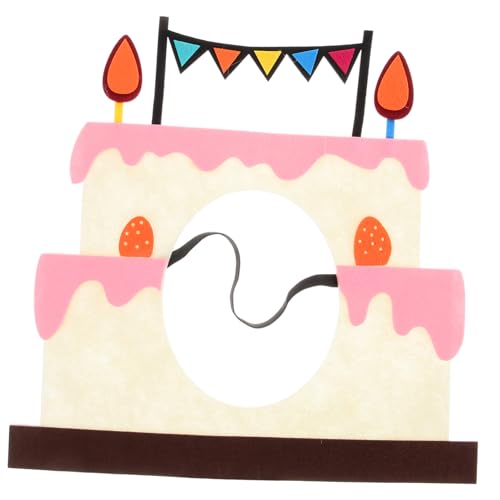 Homoyoyo Birthday Cake Headdress Lustiger Geburtstags-haarreif Für Fotos Leichte Party-dekoration Requisite Für Unvergessliche Feiern Bequem Zu Tragen Für Erwachsene von Homoyoyo