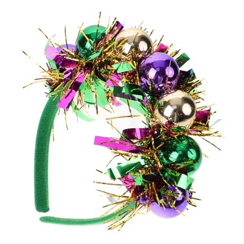 Homoyoyo Gelb PU Ball Haarreif Festliches Haarband für Silvester und Weihnachtsfeier Bequemes Party Accessoire Vielseitig Einsetzbar als Dekorativer Haarschmuck von Homoyoyo