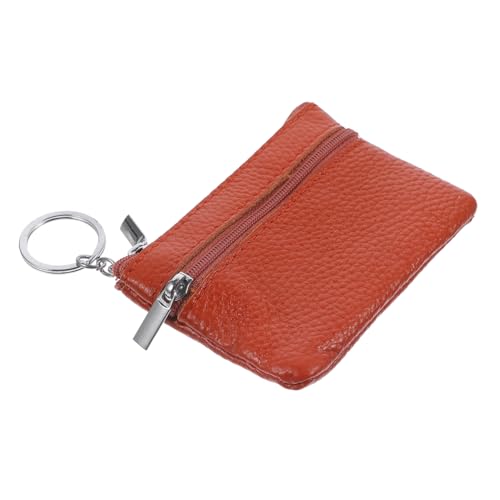 Homoyoyo Klein Leder Münzbeutel Mit Schlüsselanhänger Für Damen Praktische Geldbörse Für Münzen Schlüssel Und Kleine Gegenstände Für Unterwegs Alltag von Homoyoyo