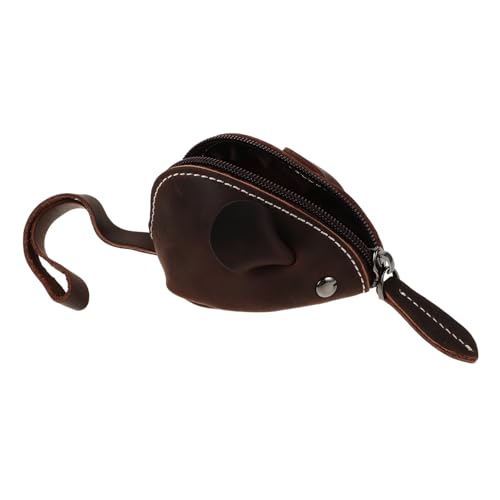 Homoyoyo -Geldbörse für schlüsselanhänger Münzbeutel für Gothic-Geldbörse Kleinkind-Mädchen-Geldbörse Geldbörse für Damen Oberschicht Rindsleder Dark Brown von Homoyoyo