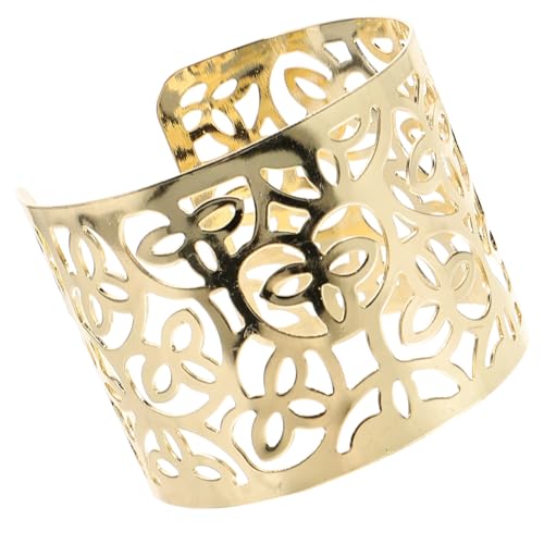 Homoyoyo Armreif Für Damen Breiter Kettenarmband Schmuck Goldfarbenes Punk-armband Verstellbares Armband Für Frauen Modisches Accessoire Für Alltag Und Anlässe von Homoyoyo