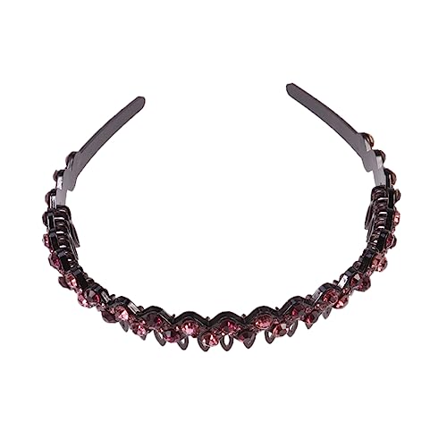 Homoyoyo Gezahnter Haarreif Wellenförmig Acryl für Damen Leicht Angenehm Haarschmuck für Fotoshootings Partys Cosplay Kopfschmuck in Violett von Homoyoyo