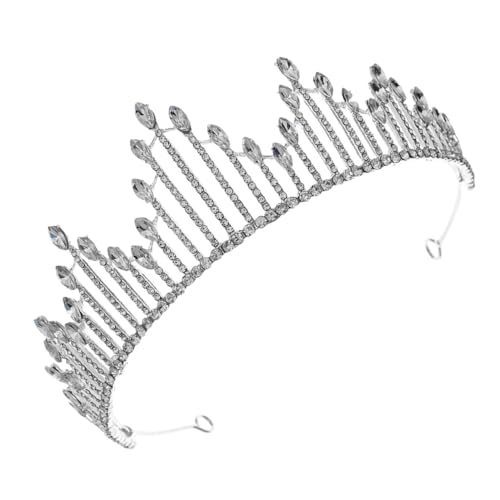 Homoyoyo Glänzende Strass Krone Braut Tiara Leichtes Headpiece mit Funkelnden Wassersteinen und Komfortabel Geeignet für Hochzeit Party Fotoshooting und Festliche Anlässe von Homoyoyo