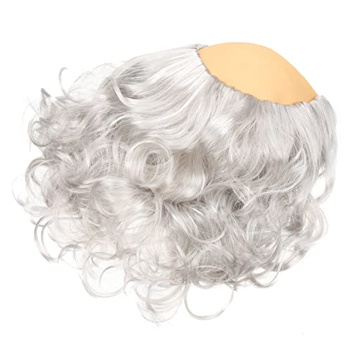Homoyoyo Glatze Perücke Haarperücken Alten Mann basieren Opa alte Männer Perücken kahle Perücken herren perücke Glatze Man Accessoire Lockige Haarperücke Latex-Kopfhaut Weiß von Homoyoyo