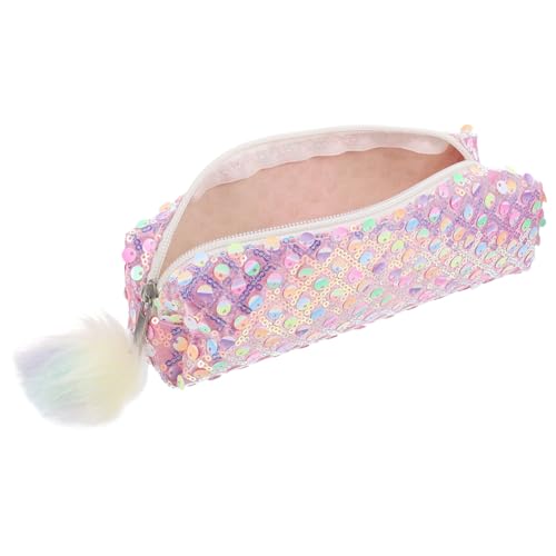 Homoyoyo Glitzer Federmäppchen Pailletten Tasche Schüler Mäppchen Kosmetiktasche Polyester Langlebig Glitzernd Organizer für Stifte Schreibwaren Schule Mädchen Jungen von Homoyoyo