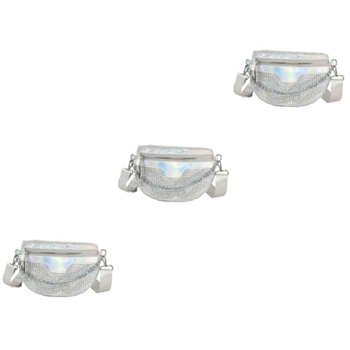 Homoyoyo 3stücke Shiny Waist Pouch Für Damen Modische Gürteltasche Mit Glitzer Für Outdoor-aktivitäten Reisen Und Festivals Verstellbarer Schultergurt Stilvoll Und Praktisch von Homoyoyo