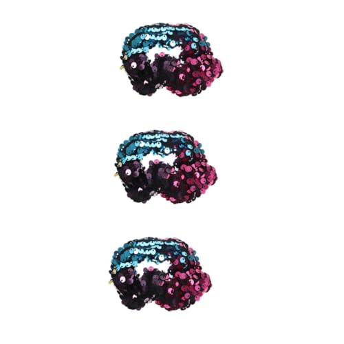 Homoyoyo Glitzernde Meerjungfrau Haargummis - Elastische Haarbänder Mit Metallic-Effekt Für Mädchen Und Frauen Ideal Für Weihnachten Und Partys 6 Stück Im Set von Homoyoyo