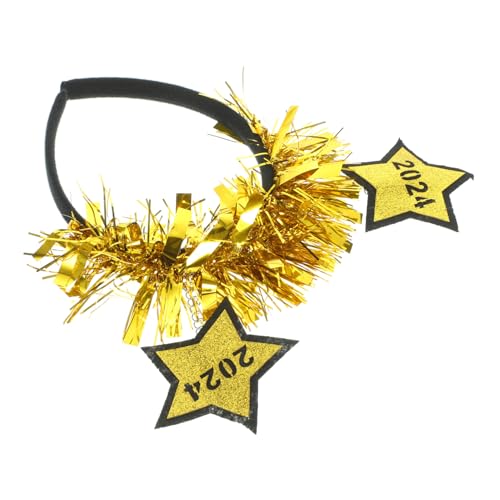 Homoyoyo Glitzerndes Stern Stirnband Leichtes Festtags Haarreif Year Party Kopfschmuck für Weihnachten Geburtstage Feiertage Auffälliges Design für Damen von Homoyoyo