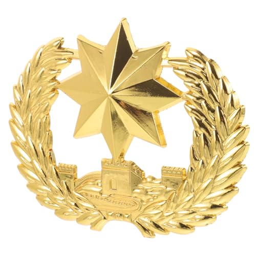 Homoyoyo Golden Sternhutabzeichen Hüte Hut-diy-pin Diy -stifte Dekorative Diy-abzeichen Diy-pin Aus Legierung Hutabzeichen Zum Selbermachen Reversnadel Selber Machen Zinklegierung von Homoyoyo