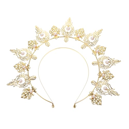 Homoyoyo Goldfarbenes Vintage Haarband mit Doppelter Perlenreihe Retro Haarschmuck für Damen und Mädchen Flexibles Stirnband als Party und Fotorequisit Geeignet für Kostüm und Themenfeiern Homoyoyo Goldfarbenes Vintage Haarband mit Doppelter Perlenreihe Retro Haarschmuck für Damen und Mädchen Flexibles Stirnband als Party und Fotorequisit Geeignet für Kostüm und Themenfeiern von Homoyoyo