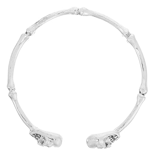 Homoyoyo Gothic Armband Skull Design Punk Stil Offenes Unisex Schmuck Halloween Accessoire für Club Cosplay Party von Homoyoyo