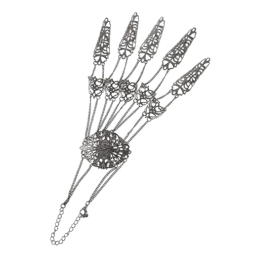 Homoyoyo Gothic Handkette Mit Fingernagelkrallen Robustes Metallkettenarmband Für Frauen Ägyptischer Schmuck-handschmuck Als Kostümzubehör Für Partys Und Anlässe Homoyoyo Gothic Handkette Mit Fingernagelkrallen Robustes Metallkettenarmband Für Frauen Ägyptischer Schmuck-handschmuck Als Kostümzubehör Für Partys Und Anlässe von Homoyoyo
