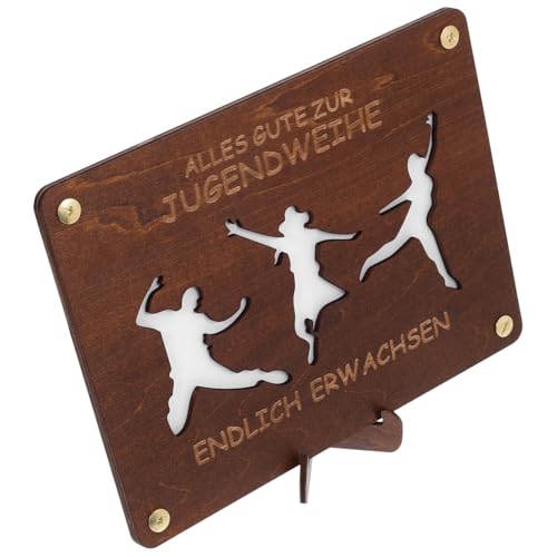 Homoyoyo Graduation Holz Geldgeschenkbox Langlebiger Geldhalter aus Holz für Geldscheine und Karten zur Abschlussfeier für Geburtstag Hochzeit von Homoyoyo