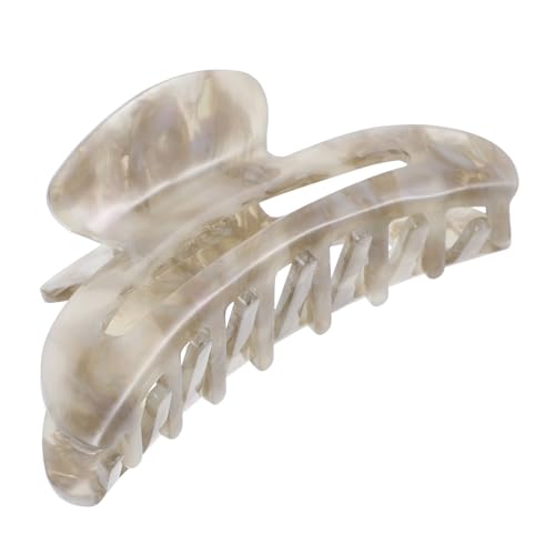 Homoyoyo Große Haarklammer Damen Acryl Haarclip mit Marmor Mond Design Robuste Jumbo Haarkralle für Dünnes Haar Vielseitig Verwendbar für Styling Waschen Make Up und Geschenkidee von Homoyoyo