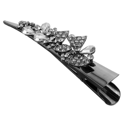 Homoyoyo Große Haarklammer Damen Haarschmuck mit Funkelnden Strasssteinen Robuste Metall haarspange für Feines und Dickes Haar Vielseitig für Party Hochzeit Fest und Alltag Geeignet von Homoyoyo