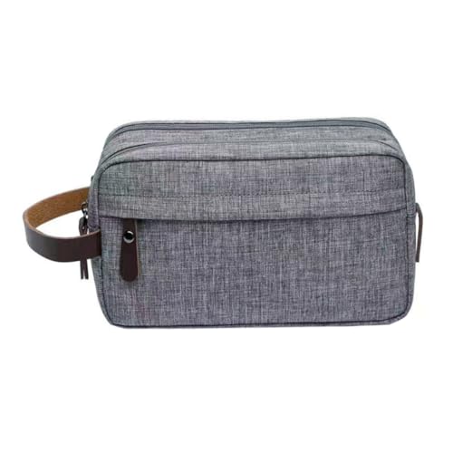Homoyoyo Große Herren Kulturtasche Wasserdichtes Nylon Multifunktional Reise Waschbeutel mit Viel Stauraum und Praktischem Tragegriff für Reisegepäck und Toilettenartikel von Homoyoyo