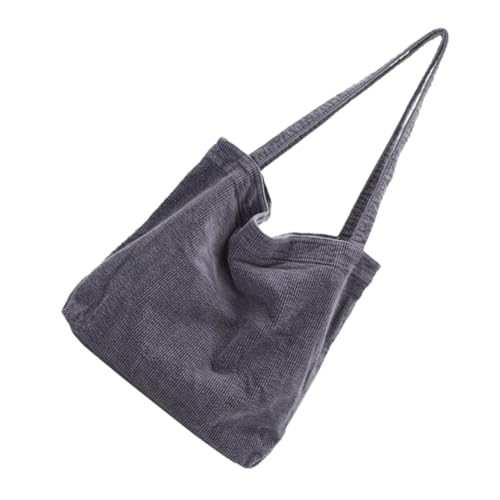 Homoyoyo Großer Corduroy Schultertasche Für Damen Vintage Handtasche Einkaufen Und Stilvolles Design Leicht Und Praktisch von Homoyoyo