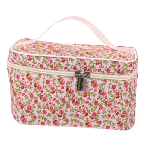 Homoyoyo Große Kosmetiktasche Damen Langlebige Polyester Make Up Tasche mit Großem Fassungsvermögen Tragbare Reise und Toiletten Organizer Stilvoll und Praktisch für Unterwegs von Homoyoyo