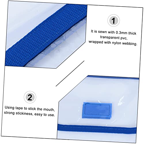 Homoyoyo Große Poster Aufbewahrungstasche aus Staubdichtem PVC mit Schultergurt Transparenter Organizer für Bulletin Boards und Kunstprojekte Robuste Dokumententasche für Schüler und von Homoyoyo