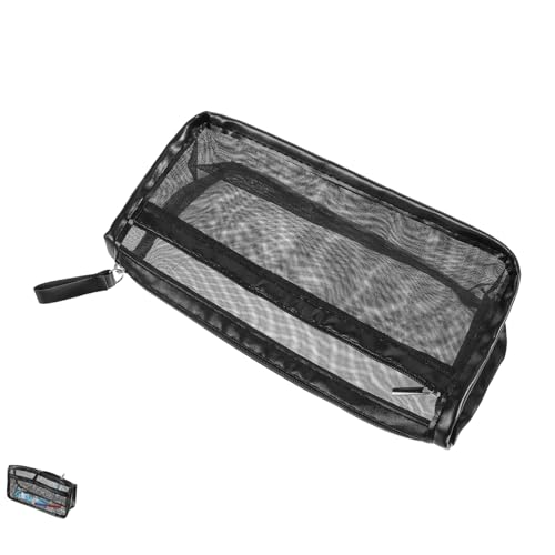 Homoyoyo Große Transparente Mesh Stiftetasche mit Reißverschluss Geräumiger Kosmetiktasche und Schminkbeutel für Büro und Schule Langlebiger Organizer für Schreibwaren und Make up Leicht von Homoyoyo